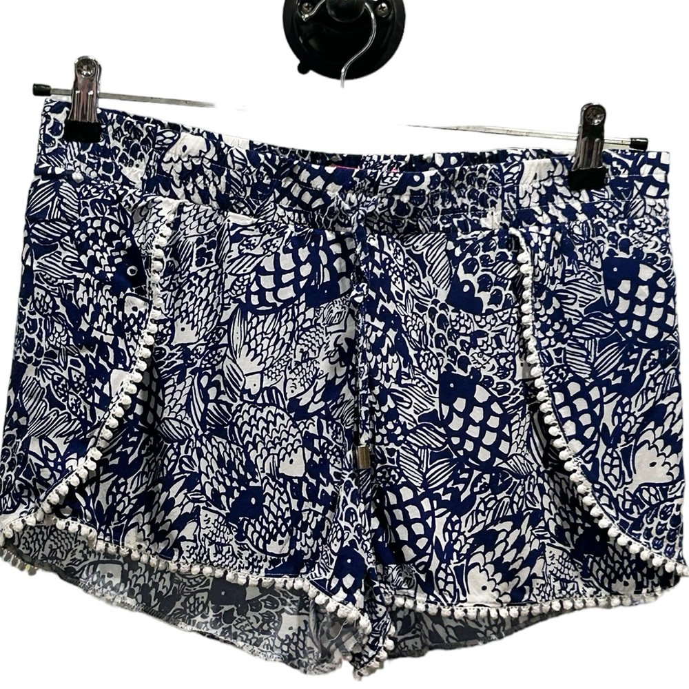 Lilly Pulitzer & Target Paisley Print Elastic Waist Slip On Shorts Size M